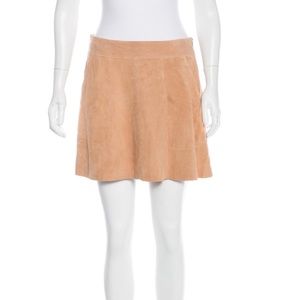 Joie Tan Suede Skirt
